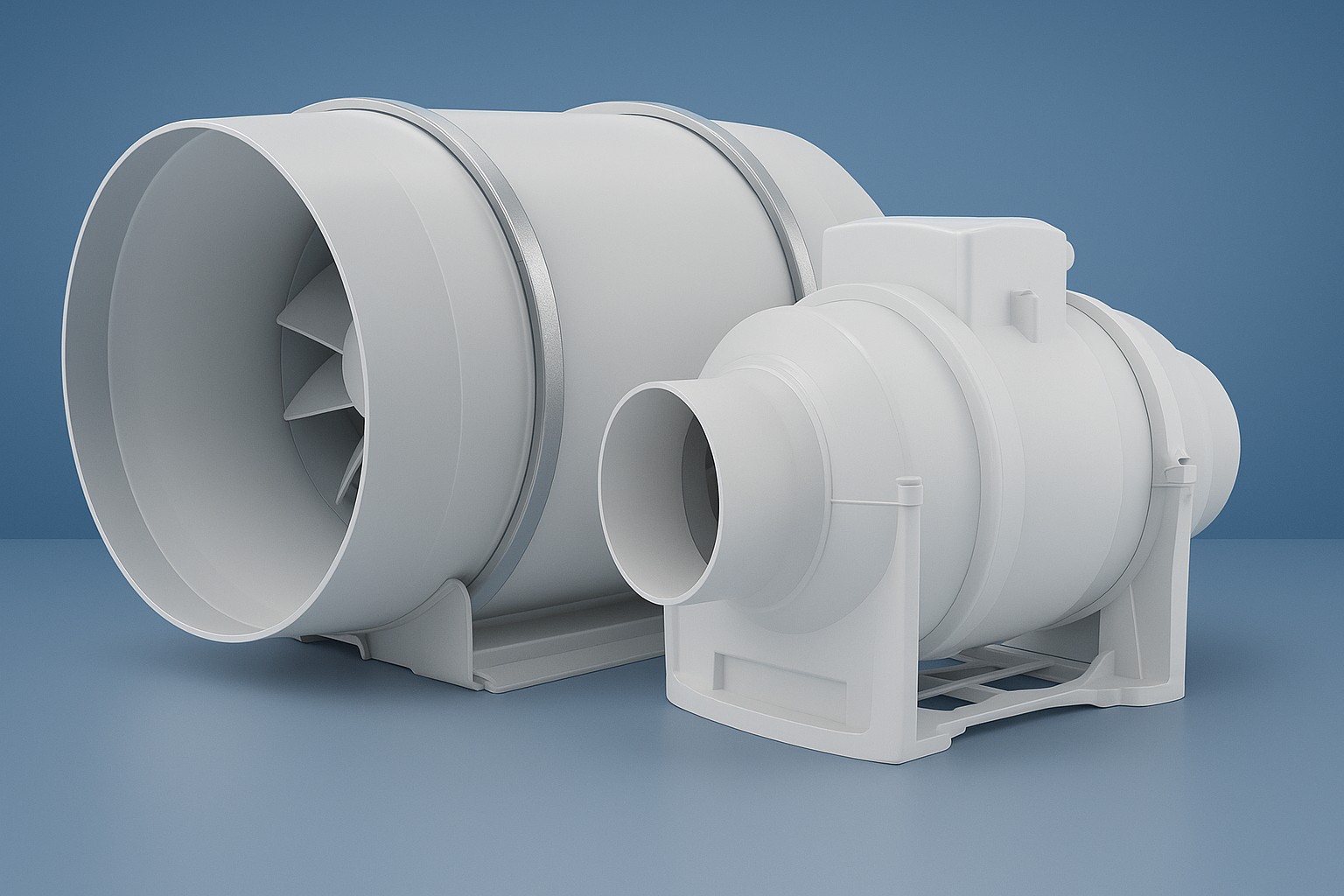 A Mixed Flow Circular Inline Fan